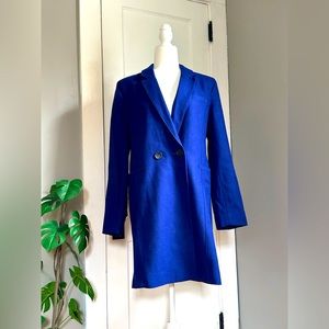 NWOT Banana Republic Cobalt Blue Wool Coat